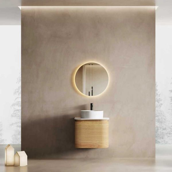 Alonna Wall Vanity - 600, Oak - Image 1