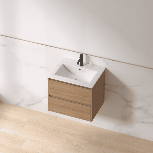 Everitt Wall Vanity - 600 / 750 / 900, Oak / Walnut - Image 6