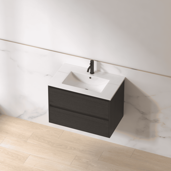 Everitt Wall Vanity - 600 / 750 / 900, Oak / Walnut - Image 5