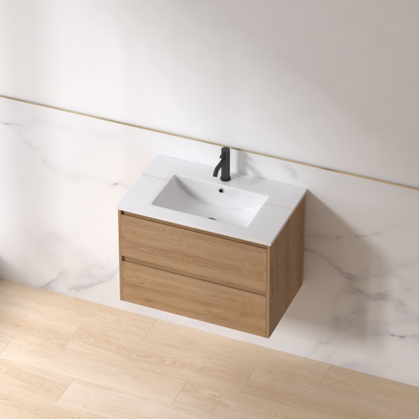 Everitt Wall Vanity - 600 / 750 / 900, Oak / Walnut - Image 4