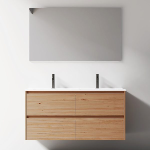 Hollis Wall Vanity - 600 / 800 / 1000 / 1200, Oak - Image 4