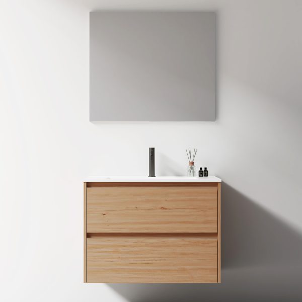 Hollis Wall Vanity - 600 / 800 / 1000 / 1200, Oak - Image 2